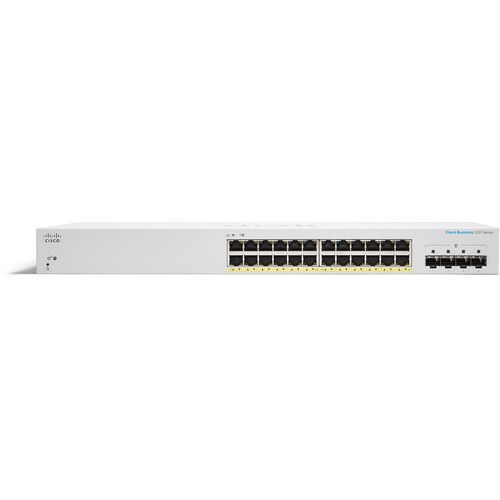  Cisco CBS220-24P-4G 24-Port Gigabit PoE+ Compliant Managed Network Switch with SFP