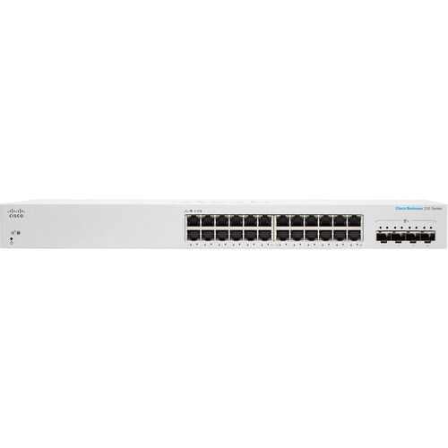  Cisco CBS220-24T-4X 24-Port Gigabit Managed Network Switch with SFP+