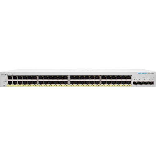  Cisco CBS220-48FP-4X 48-Port Gigabit PoE+ Compliant Managed Network Switch with SFP+