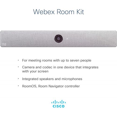  [아마존베스트]Cisco Webex Room Kit with Touch 10, All-in-One Video Conferencing Solution with 1080p Video Camera, Integrated Microphone, and Speakers, 90-Day Limited Liability Warranty (CS-KIT-K