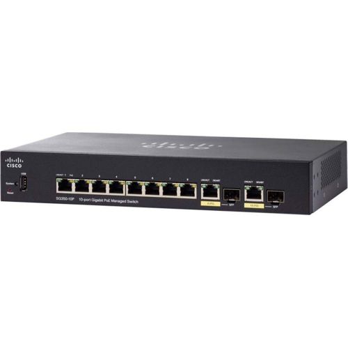  Cisco Systems CISCO SYSTEMS Sg350-10P 10-Port Gigabit Managed Switch (SG35010PK9NA)