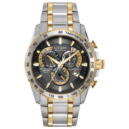  Citizen Mens AT4004-52E Stainless Steel Eco-Drive Perpetual Chrono AT Watch by Citizen