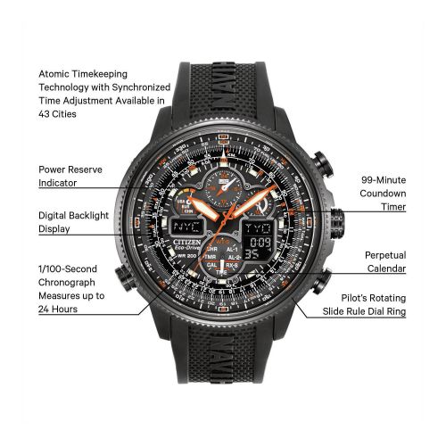  Citizen Mens JY8035-04E Eco-Drive Navihawk AT Watch by Citizen