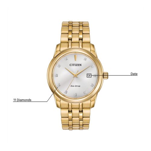  Citizen Mens BM7342-50A Eco-Drive Goldtone Over Stainless Steel Watch by Citizen