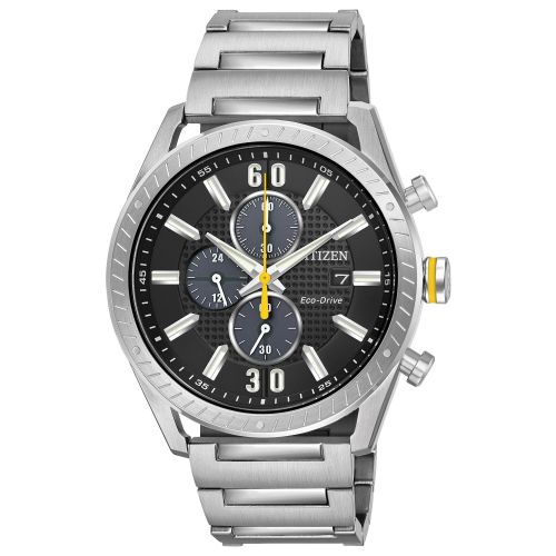  Citizen Mens DRIVE Stainless Steel Black Dial Eco-Drive Watch by Citizen