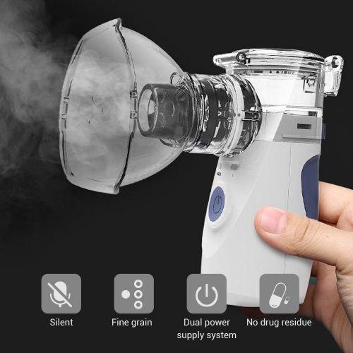  Cjc Portable Mini Nebulizer Machine Handheld Steam Compressor Inhaler Kits Ultrasonic Humidifier Personal Cool Mist Vaporizer for Adults Kids
