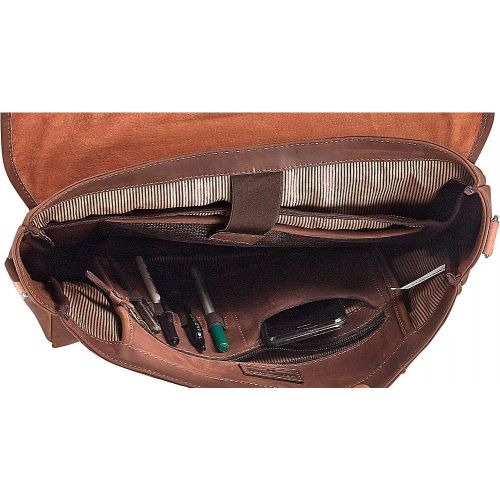  ClaireChase Claire Chase Rustic Laptop Messenger Bag, Brown, One Size