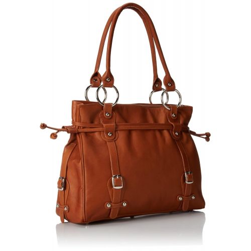  ClaireChase Claire Chase Catalina Computer Handbag, Saddle, One Size