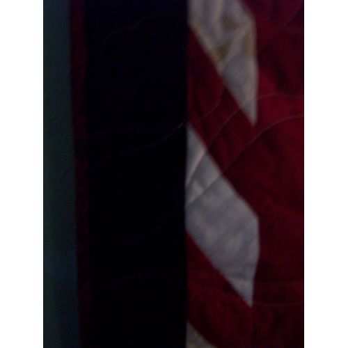  Clairestjames13 quilt red and white pathwork courtepointe