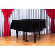 Grandeur: Premium Velvet Grand Piano Cover [GB1] | Handcrafted | Luxury-grade Velvet | Anti-dust/blemish/scratch | For Yamaha, Steinway, Kawai and many others (5 feet, 152cm)