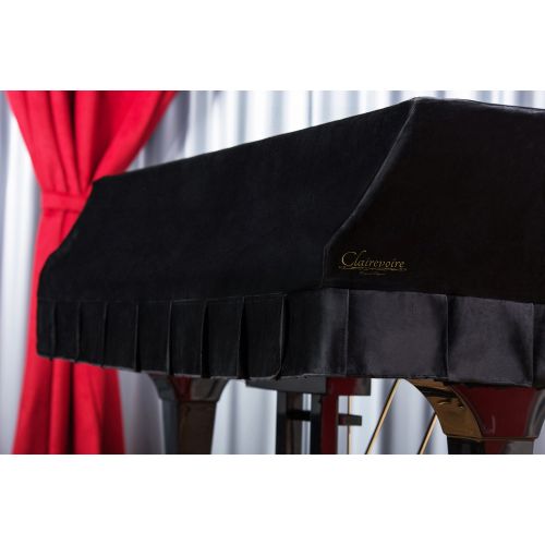  Clairevoire Grandeur: Premium Velvet Grand Piano Cover [CX5] | Handcrafted | Luxury-grade Velvet | Anti-scratch/blemish/dust | Gentle Climate Protection | For Yamaha, Steinway, Kaw