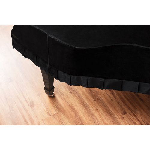  Clairevoire Grandeur: Premium Velvet Grand Piano Cover [CX5] | Handcrafted | Luxury-grade Velvet | Anti-scratch/blemish/dust | Gentle Climate Protection | For Yamaha, Steinway, Kaw