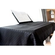 Clairevoire Universal Keyboard & Digital Piano Dust Cover [Ebony Black] for 88 keys | Book-stand opening | Premium | Double layered for additional protection | Size-L | 24.8 X 66.9