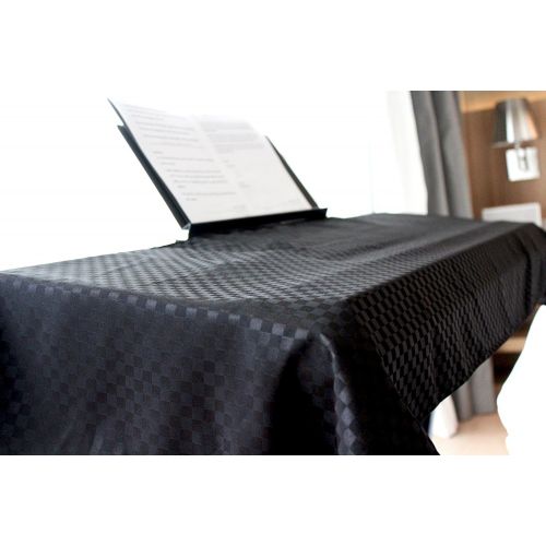  Clairevoire Universal Keyboard & Digital Piano Dust Cover [Ebony Black] for 88 keys | Book-stand opening | Premium | Double layered for additional protection | Size-L | 24.8 X 66.9