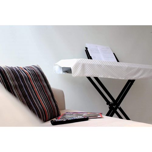  [아마존베스트]Clairevoire Keyboard & Digital Piano Dust Cover for 76-88 keys | Enhanced WATERPROOF inner-lining | Book-stand opening | 2020 Universal Minimalist Design | Size-M | 24.8 X 59 inche