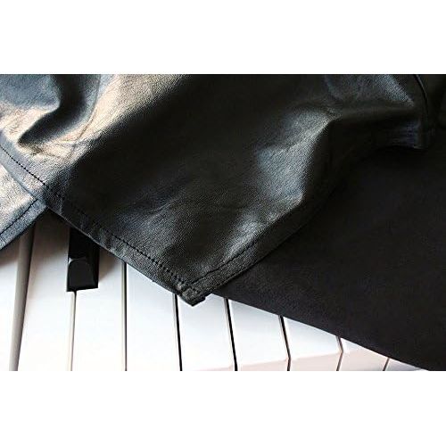  [아마존베스트]Yamaha P515 Digital Piano Cover by Clairevoire [Leatherette] | Fitted Bookstand Opening | Easy Access Side Foldovers | Double Layered & WATERPROOF | 52.6 in x 14.8 in