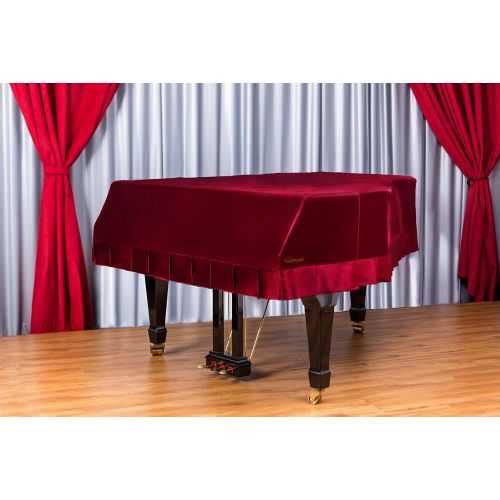  [아마존베스트]Clairevoire Grandeur: Premium Velvet Grand Piano Cover [C1] | Handcrafted | Luxury-grade Velvet | Anti-dust/blemish/scratch | Gentle Climate Protection | For Yamaha, Steinway, Kawa