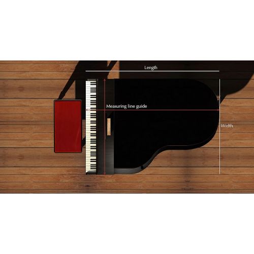  [아마존베스트]Clairevoire Grandeur: Premium Velvet Grand Piano Cover [C1] | Handcrafted | Luxury-grade Velvet | Anti-dust/blemish/scratch | Gentle Climate Protection | For Yamaha, Steinway, Kawa