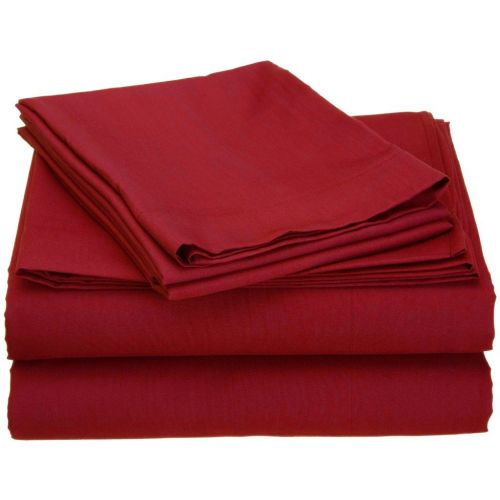  Clara Clark Affordable Microfiber Bed Sheet Set, Queen, Burgundy