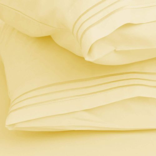  Clara Clark 4 Piece Sheet Set Deep Pocket Brushed Microfiber 1800 Bedding Hypoallergenic, Wrinkle, Fade & Stain Resistant