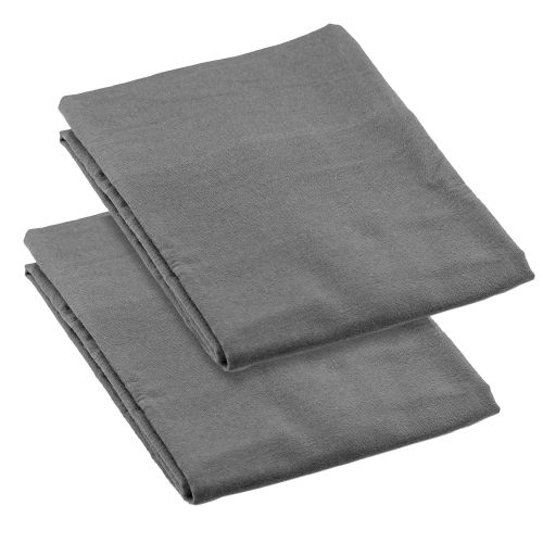  Clara Clark 100-Percent Egyptian Cotton Flannel 4-Piece Bed Sheet Set, Full, Charcoal Gray