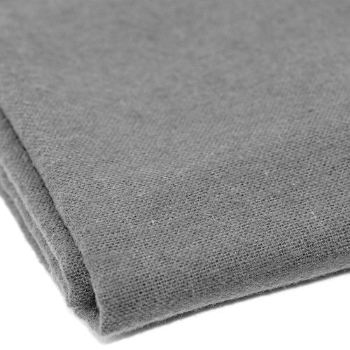  Clara Clark 100-Percent Egyptian Cotton Flannel 4-Piece Bed Sheet Set, Full, Charcoal Gray