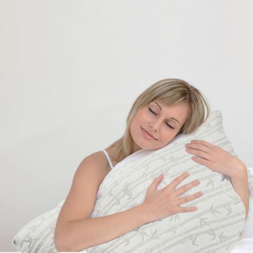  [아마존 핫딜] Clara Clark Bamboo Shredded Memory foam Queen/Standard Size Pillow with removable Washable Pilloecover Set of 2