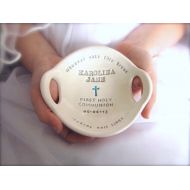 ClareyClayworks First Communion Gift, Original Clarey Clayworks First Holy Communion Bowl, Personalized Gift for Girl First Communion, Gift from Parents