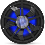 Clarion CM3013WL 12-inch Marine Subwoofer 300W RMS Power handling Dual 2 ohm Voice coils Built-in RGB Illumination Includes Black & Silver Grilles Water Resistant: IP55 Front