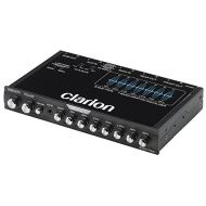 Clarion EQS755 7-Band Car Audio Graphic Equalizer with Front 3.5mm Auxiliary Input, Rear RCA Auxiliary Input and High Level Speaker Inputs, BLACK