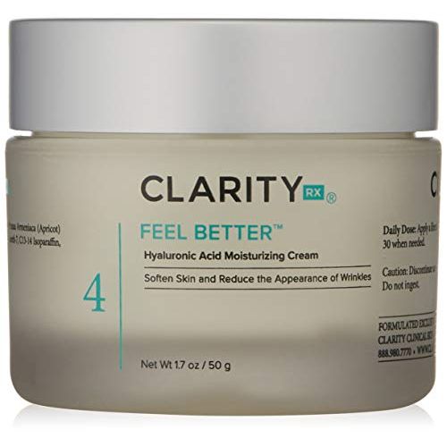  ClarityRx Feel Better Hyaluronic Acid Moisturizing Cream, 1.7 oz (packaging may vary)