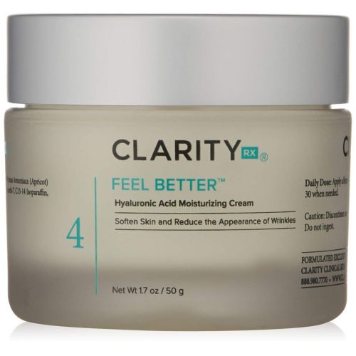  ClarityRx Feel Better Hyaluronic Acid Moisturizing Cream, 1.7 oz (packaging may vary)