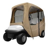 Classic Accessories Fairway 40-049-335801-00 Deluxe Golf Car Enclosure, Short Roof, Khaki by Classic Accessories