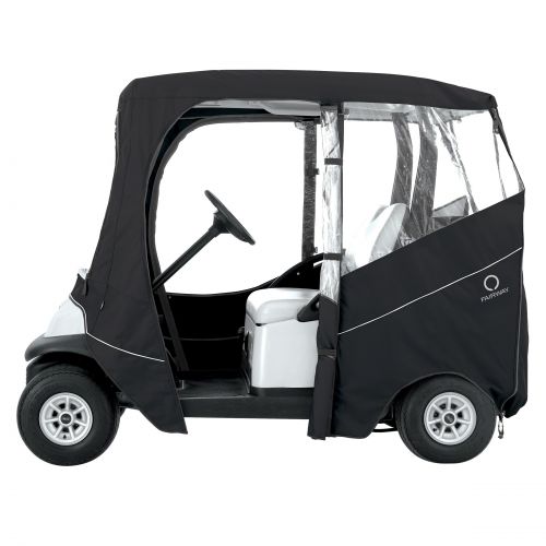  Classic Accessories Fairway 40-054-330401-00 Deluxe Golf Car Enclosure, Short Roof, Black by Classic Accessories