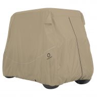 Classic Accessories Fairway Golf Car Quick-Fit Cover Long Roof, Khaki