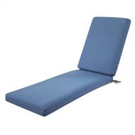 Classic Accessories Ravenna Outdoor Patio Chaise Lounge Cushion, Empire Blue, 72L x 21W x 3T