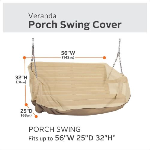  Classic Accessories Veranda Porch Hanging Swing Cover