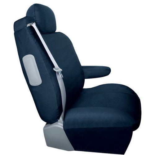  Classic Saddleman Front/Rear Bucket Custom Made Seat Covers - Canvas Fabric (Navy)