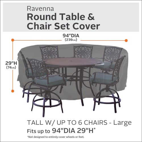  Classic Accessories Ravenna Patio Tall Table & Chair Set Cover