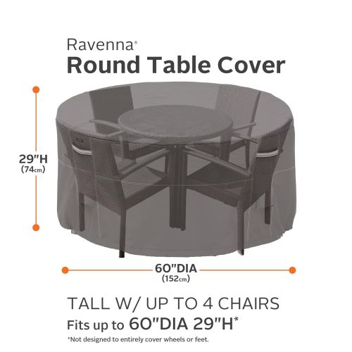  Classic Accessories Ravenna Patio Tall Table & Chair Set Cover