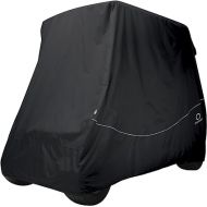 Classic Accessories Fairway Long Roof 4-Person Golf Cart Quick-Fit Cover, Black