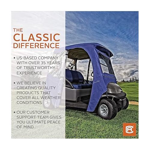  Classic Accessories Fairway Deluxe 4-Sided 4-Person Golf Cart Enclosure