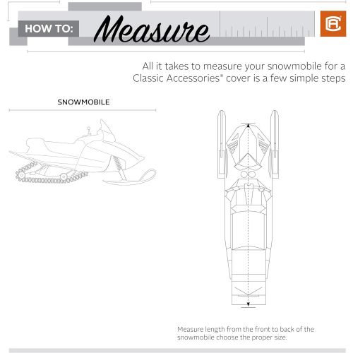  [아마존베스트]Classic Accessories SledGear Deluxe Snowmobile Travel Cover, Large