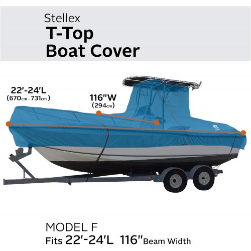  Classic Accessories Stellex Center Console T-Top Roof Boat Cover