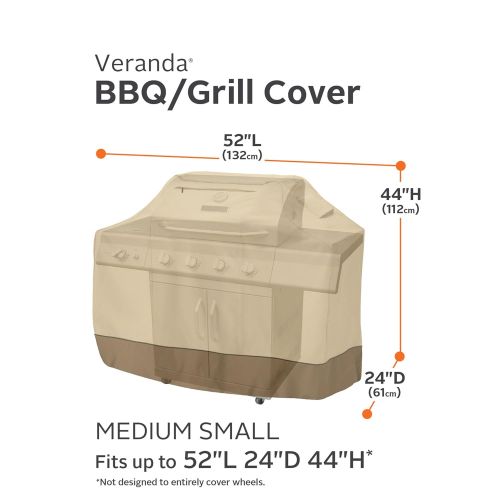  Classic Accessories Veranda Grill Cover, Medium Small, Pebble