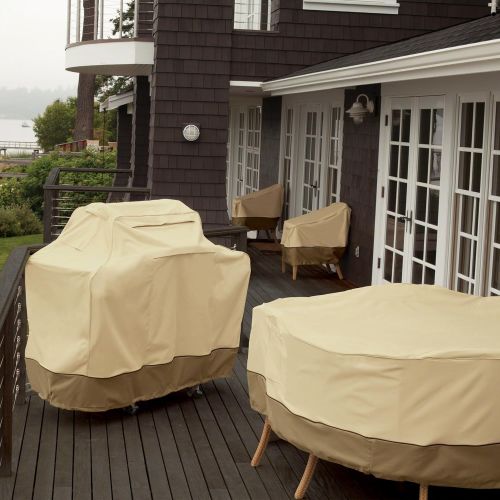  Classic Accessories Veranda Grill Cover, Medium Small, Pebble