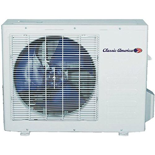  Classic America Ductless Wall Mount Mini Split Inverter Air Conditioner with Heat Pump, 9,000 BTU (1 Ton), 22 SEER 110-120 VAC, Full Set