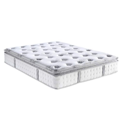  Classic Brands Mercer Pillow Top Cool Gel Memory Foam and Innerspring Hybrid 12 Mattress, California King, White