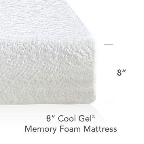  Classic Brands Cool Gel Ventilated Gel Memory Foam 8-Inch Mattress, Twin XL