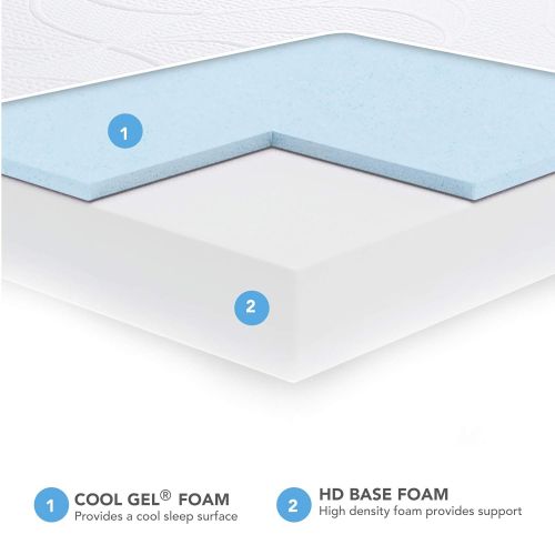  Classic Brands Cool Gel Memory Foam 7-Inch Mattress, Full